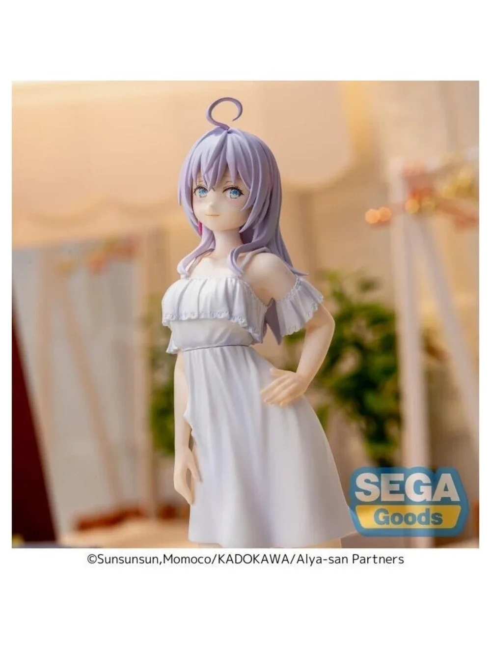 Sega Luminasta Alya-san Alisa Kujou Figure White New Summer Dress NIB US Seller